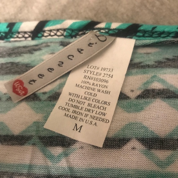 Teal and black Aztec design shirt - Picture 2 of 2